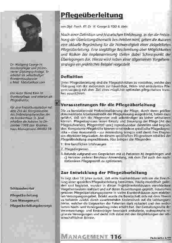 Vorschauseite 1: Pflegeüberleitung