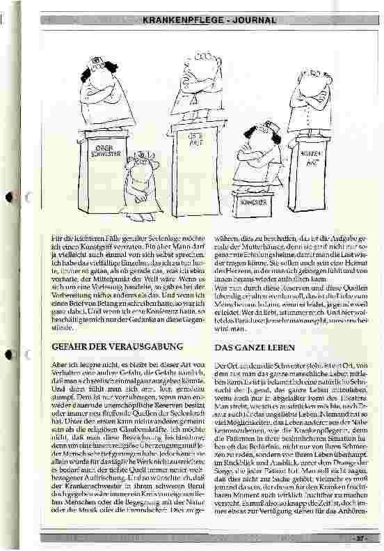 Vorschauseite 2: Zur Standortbestimmung des Krankenpflegeberufes Ideal und Wirklichkeit