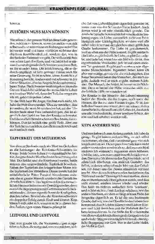 Vorschauseite 3: Zur Standortbestimmung des Krankenpflegeberufes Ideal und Wirklichkeit