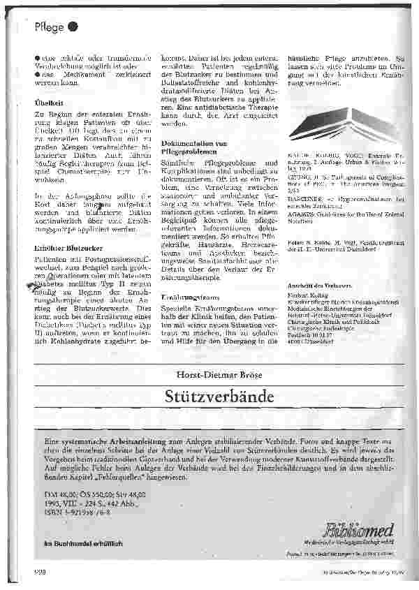 Vorschauseite 5: Pflegeprobleme rund um die Ernährungssonde