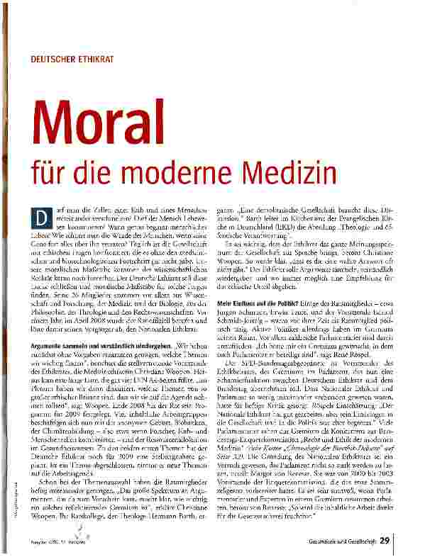 Vorschauseite 2: Mora für die moderne Medizin