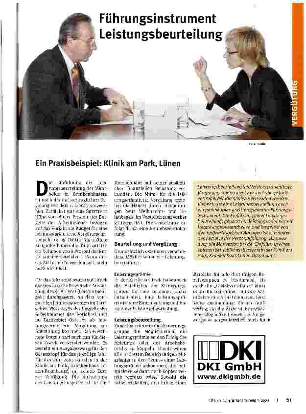 Vorschauseite 1: Führungsinstrument Leistungsbeurteilung