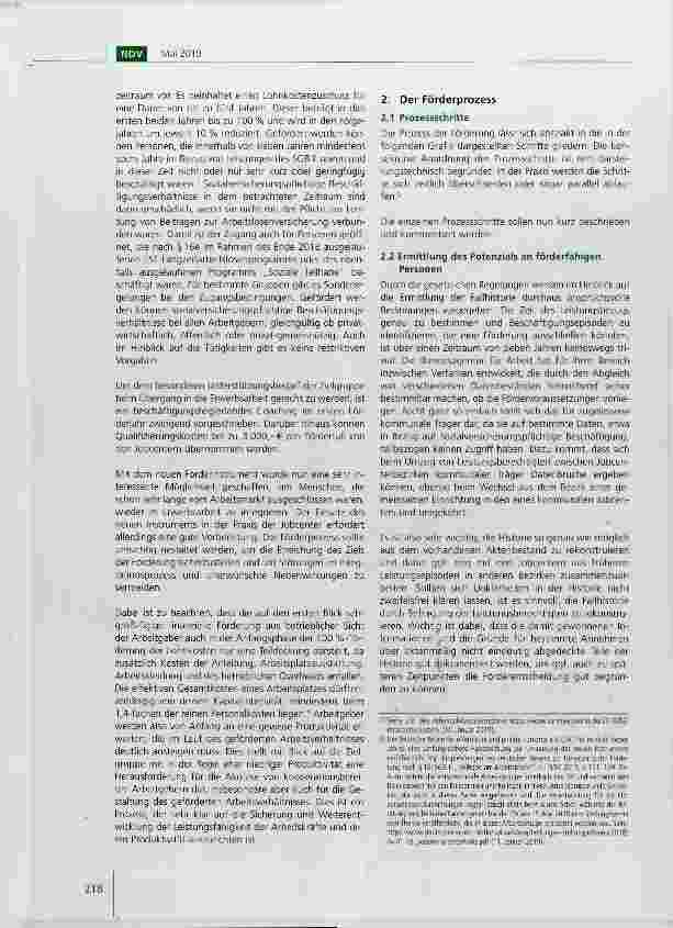 Vorschauseite 2: Soziale Teilhabe am Arbeitsmarkt Hinweise für die Umsetzung des neuen Förderinstruments nach §16i SGB II