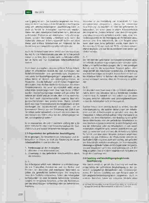 Vorschauseite 4: Soziale Teilhabe am Arbeitsmarkt Hinweise für die Umsetzung des neuen Förderinstruments nach §16i SGB II