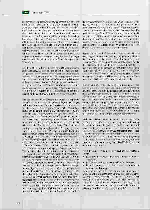 Vorschauseite 4: Das Bundessozialgericht und die Eingliederungshilfe als „lernendes System