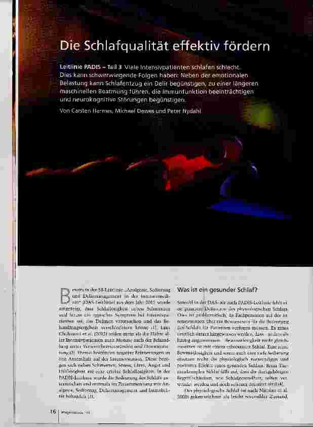 Vorschauseite 1: Die Schlafqualität effektiv fördern