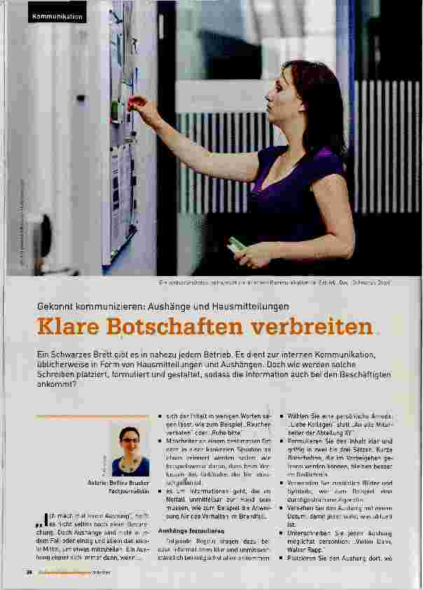 Vorschauseite 1: Klare Botschaften verbreiten