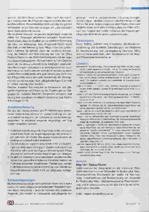 Vorschauseite 4: Multilokalität - eine zentrale Herausforderung für sorgende Angehörige