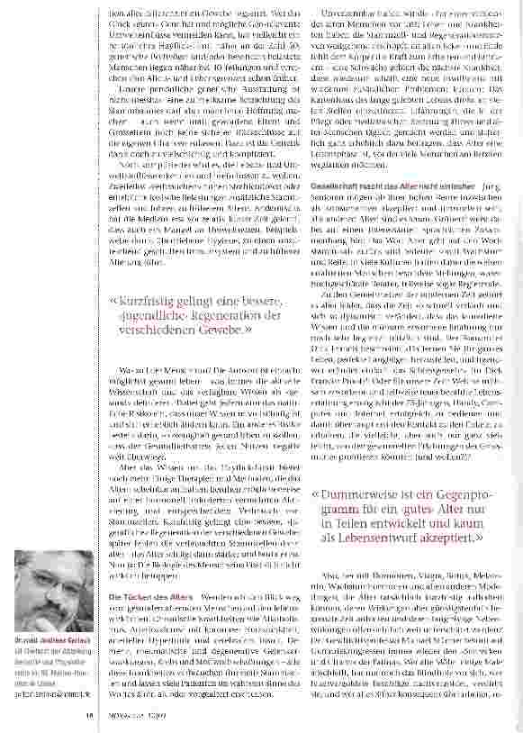 Vorschauseite 2: Alter verbergen oder gestalten und aktiv reifen?
