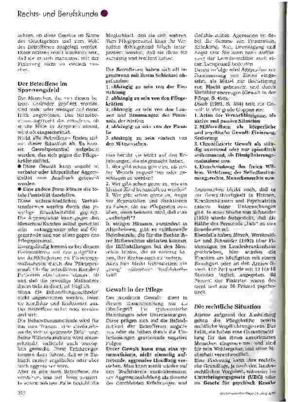 Vorschauseite 3: Fixierung im Pflegealltag Spannungsfeld zwischen Selbstbestimmungsrecht und Schutzgedanken