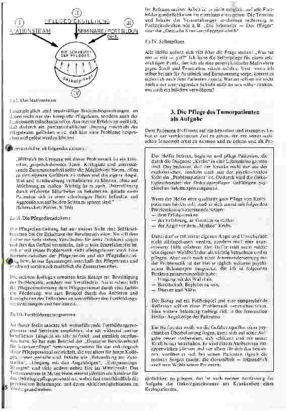 Vorschauseite 4: Psychische Belastungen der Onkologieschwester/des Onkologiepflegers