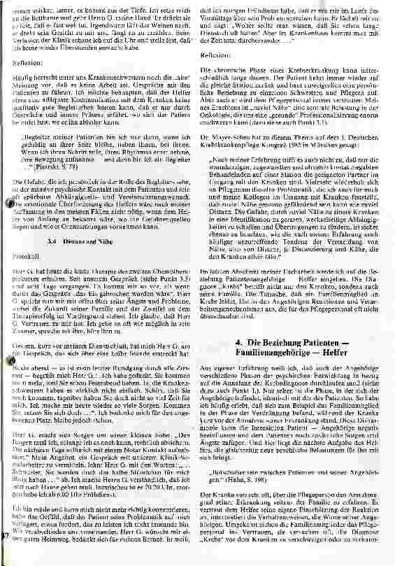 Vorschauseite 6: Psychische Belastungen der Onkologieschwester/des Onkologiepflegers
