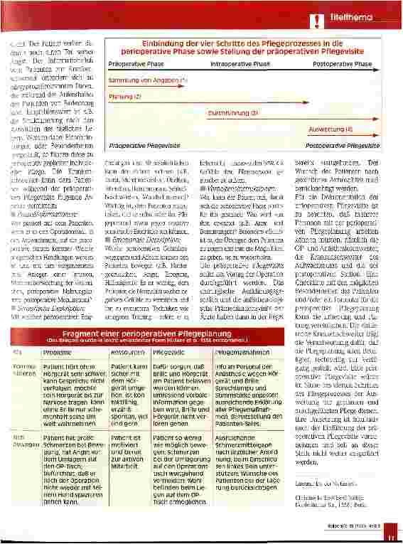 Vorschauseite 2: Der perioperative Pflegeprozeß