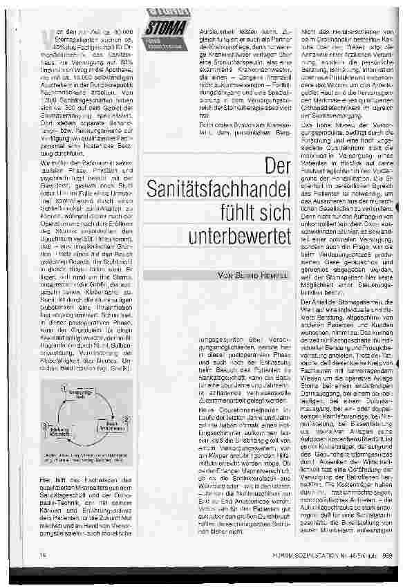 Vorschauseite 1: Der Sanitätsfachhandel fühlt sich unterbewertet
