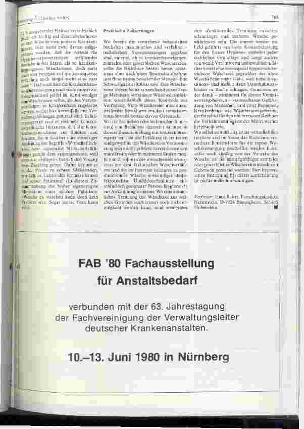 Vorschauseite 3: BGA-Richtlinie und Krankenhauswäscherei
