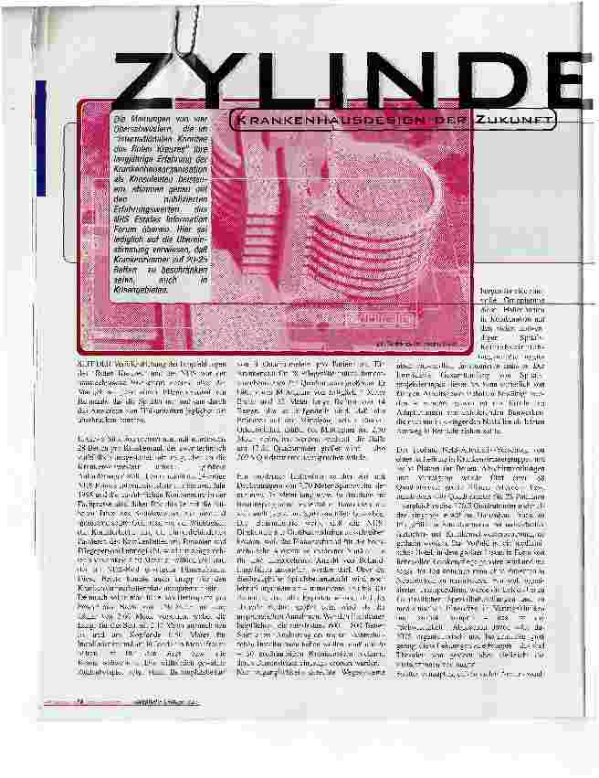 Vorschauseite 1: ZylinderKrankenhausdesign der Zukunft