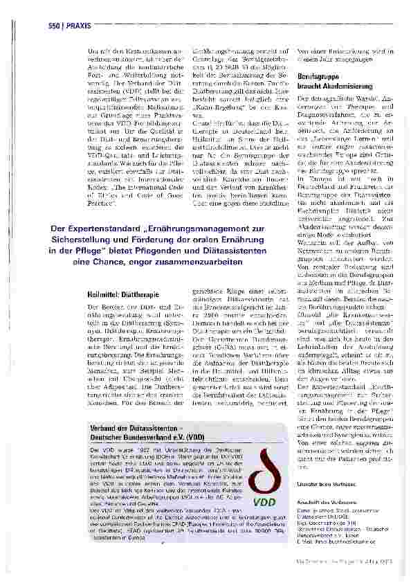 Vorschauseite 3: Experten für Diättherapie