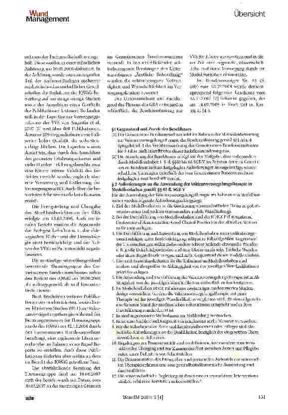 Vorschauseite 2: Die Zulassung der Vakuumversiegelungstherapie in Deutschland -medizinhistorischer Rückblick und Prognose