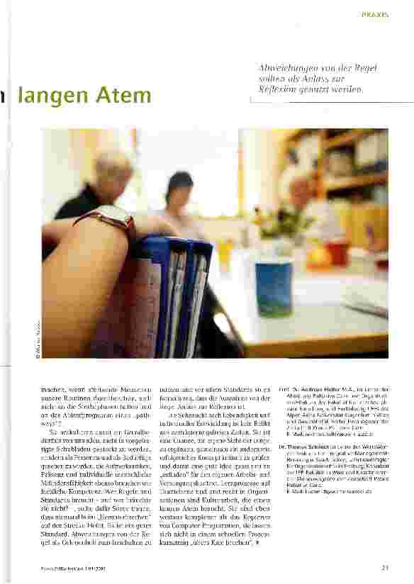 Vorschauseite 2: Kultivierung statt Implementierung von Palliative CareNetzwerke brauchen einen langen Atem