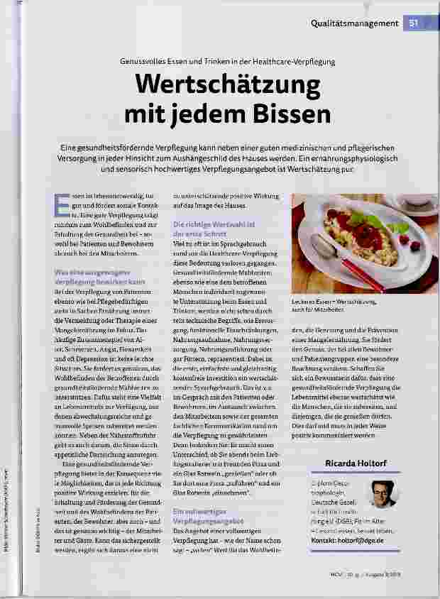 Vorschauseite 1: Wertschätzung mit jedem Bissen