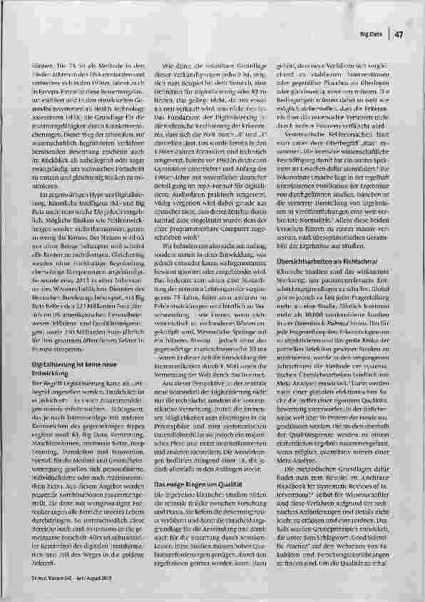 Vorschauseite 2: Mehr Wissen für den großen Sprung nach vorn?
