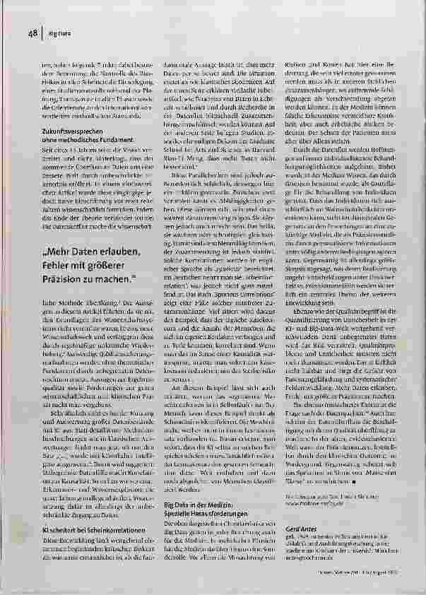 Vorschauseite 3: Mehr Wissen für den großen Sprung nach vorn?