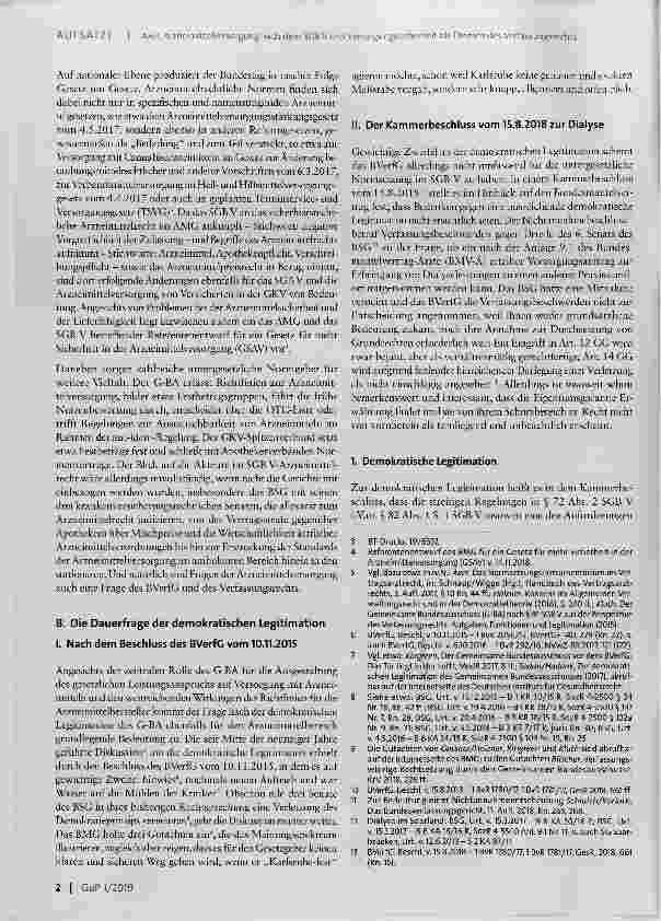 Vorschauseite 2: Arzneimittelversorgung nach dem SGB V und Versorgungssicherheit als Themen des Verfassungsrechts