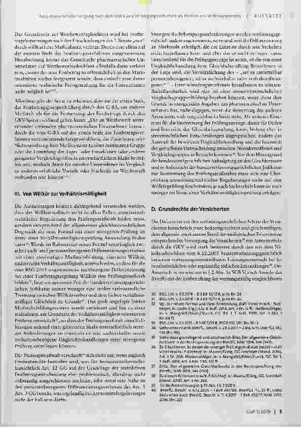 Vorschauseite 5: Arzneimittelversorgung nach dem SGB V und Versorgungssicherheit als Themen des Verfassungsrechts