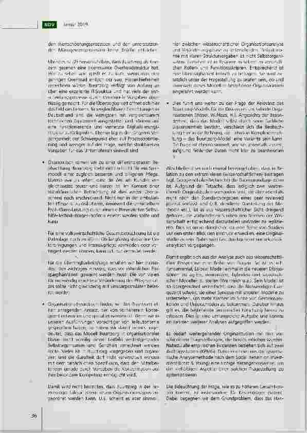 Vorschauseite 6: Buurtzorg: eine agile Organisation der Versuch eines sozialwirtschaftlichen ReviewsTeil 2