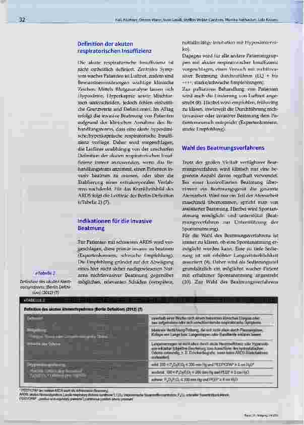 Vorschauseite 4: Beatmungstherapie und Extrakorporalverfahren bei akuter respiratorischer Insuffizienz