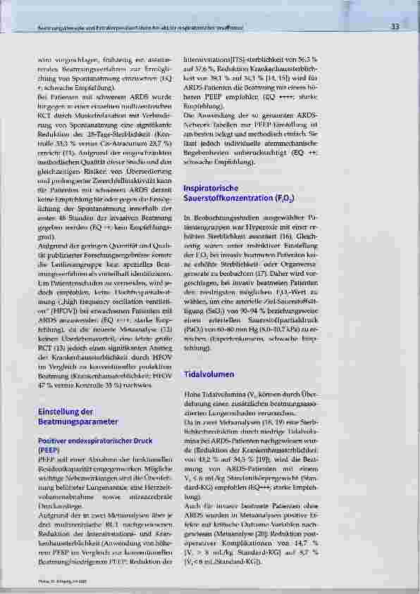 Vorschauseite 5: Beatmungstherapie und Extrakorporalverfahren bei akuter respiratorischer Insuffizienz