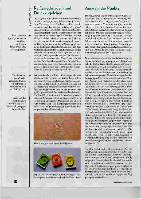Vorschauseite 3: Dauernadeln statt Analgetika