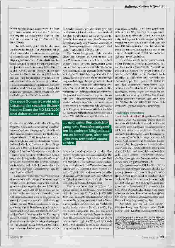 Vorschauseite 4: Der neue „Ausgleichszulagenbonus/ Pensionsbonus