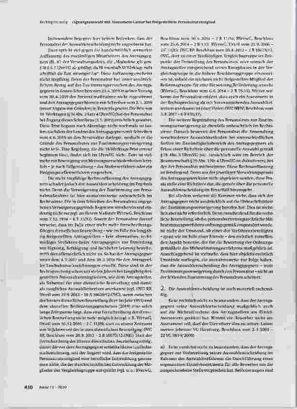 Vorschauseite 3: Eignungsauswahl mit Assessment-Center bei freigestelltem Personalratsmitglied