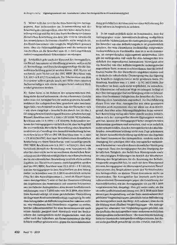Vorschauseite 5: Eignungsauswahl mit Assessment-Center bei freigestelltem Personalratsmitglied