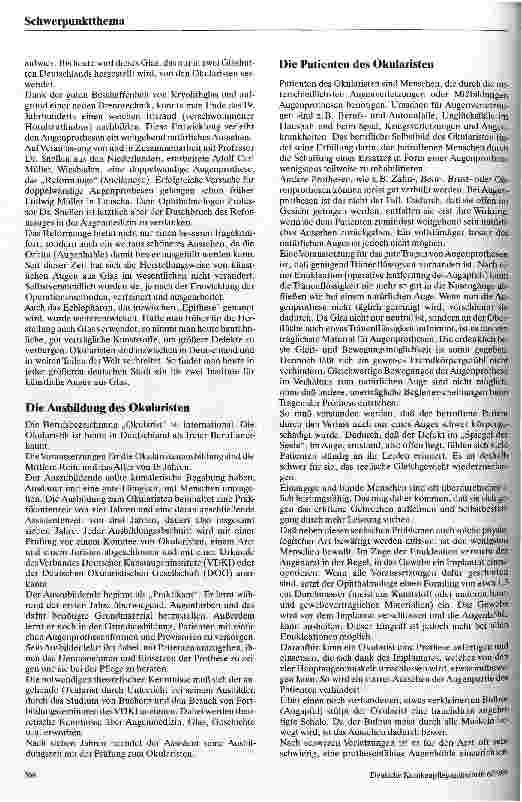 Vorschauseite 2: Künstliche Augen aus Glas