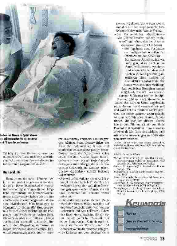 Vorschauseite 3: Lachen befreit die Lebenskräfte Humor in der Pflege