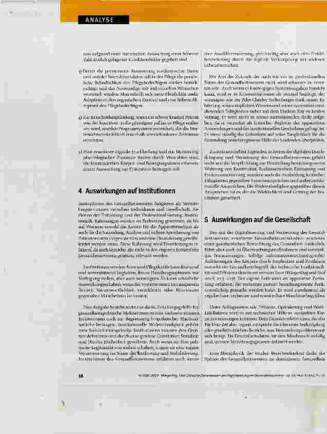 Vorschauseite 4: Ethische Dimensionen der Digitalisierung im Gesundheitswesen