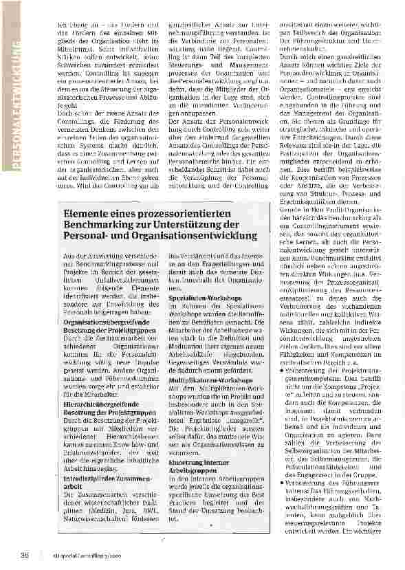 Vorschauseite 2: Personalentwicklung und Controlling: Ein Widerspruch?