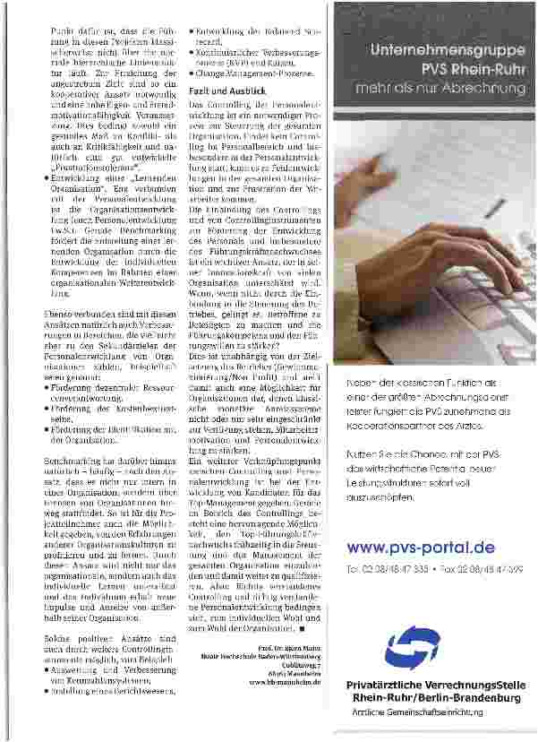 Vorschauseite 3: Personalentwicklung und Controlling: Ein Widerspruch?