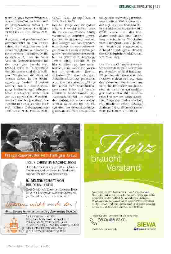 Vorschauseite 4: Arbeitsteilung der GesundheitsberufeDelegation ärztlicher Tätigkeiten im OP