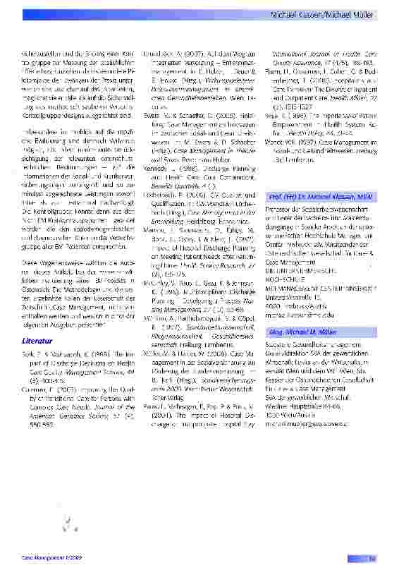 Vorschauseite 5: Entlassungsmanagement - Case Management im Zuge der Krankenhausentlassung am Beispiel der Situation in Österreich