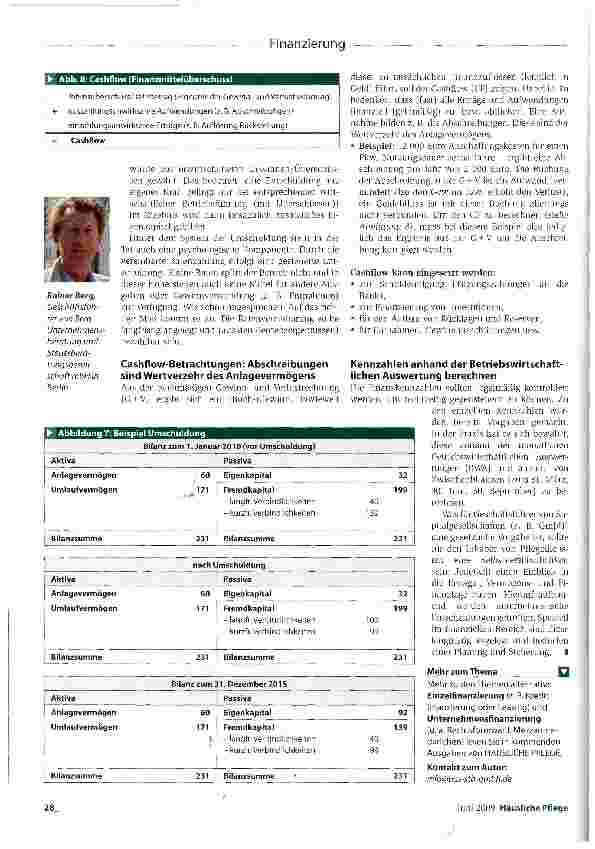 Vorschauseite 5: FinanzierungMit den entscheidenden Kennzahlen den Pflegedienst steuernBilanz regeln - liquide bleiben