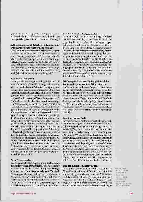Vorschauseite 3: Neues aus der Rechtsprechung