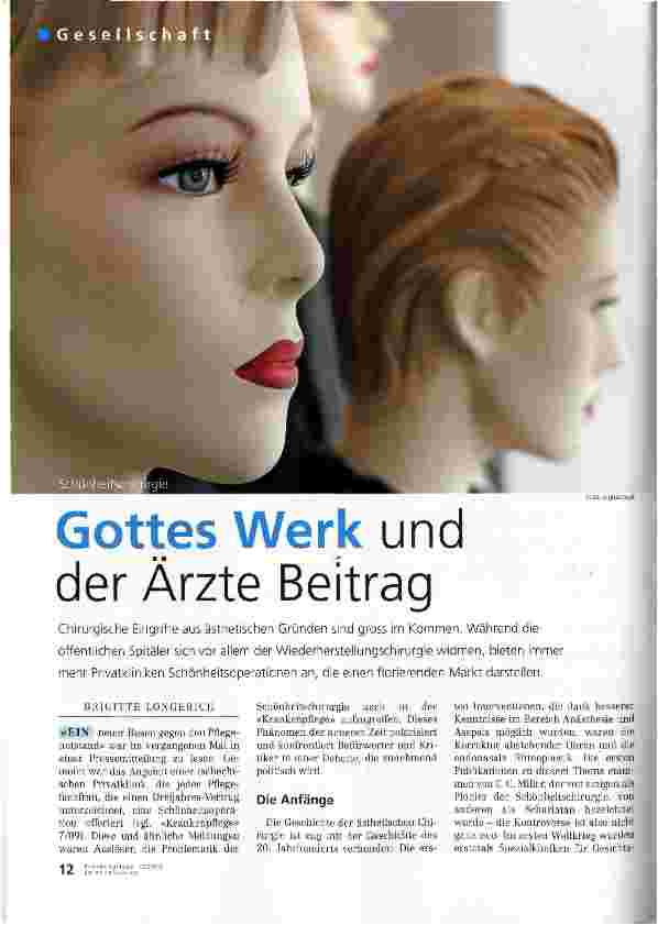 Vorschauseite 1: Gottes Werk und der Ärzte Beitrag