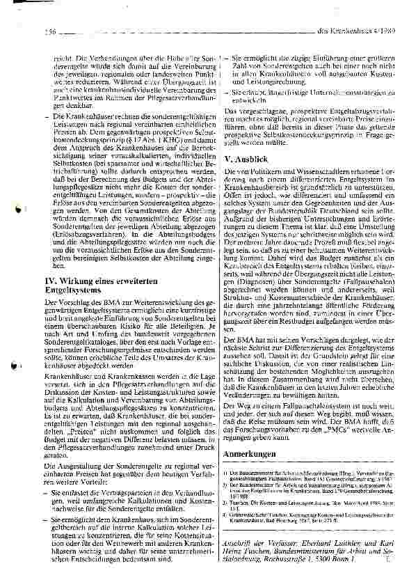 Vorschauseite 6: Weiterentwicklung des Entgeltsystems der Krankenhäuser Erfahrungsbericht des BMA zu KHG