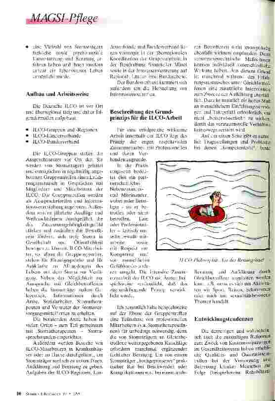 Vorschauseite 2: Hilfe zur Selbsthilfe Der Stomaträger und die ilco