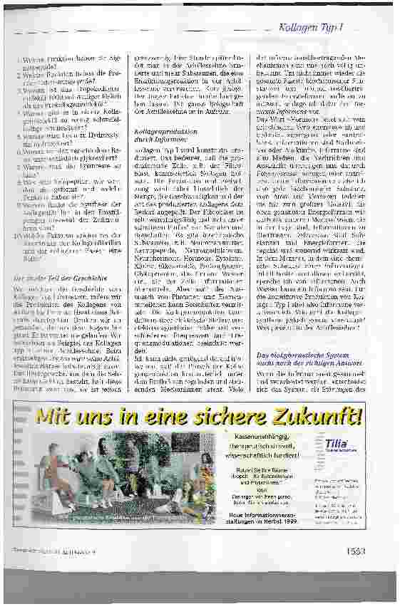 Vorschauseite 2: Wie funktioniert Kollagen Typ I? Teil II: Ein Beispiel zur Kollagensynthese