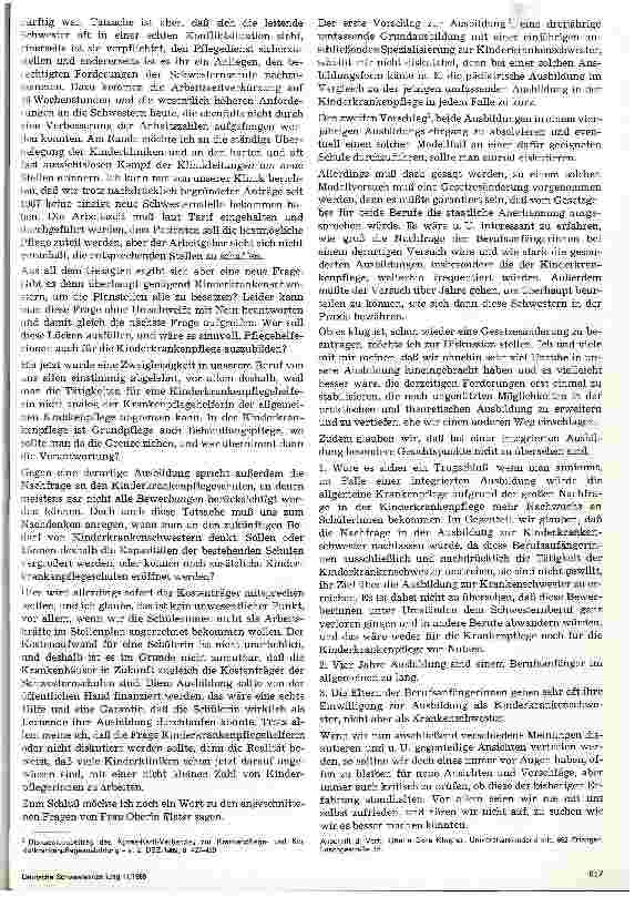 Vorschauseite 4: Das Berufsbild der Kinderkrankenschwester