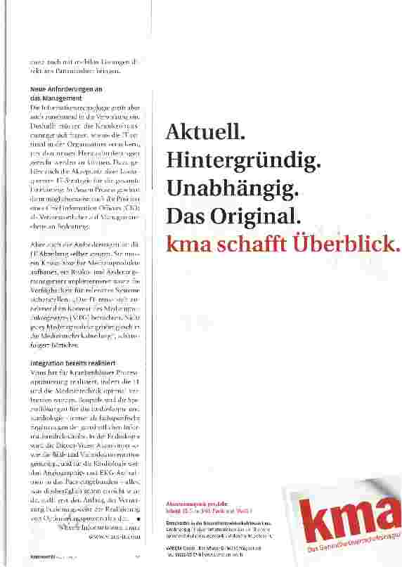 Vorschauseite 2: Medizintechnik und IT wachsen zusammen
